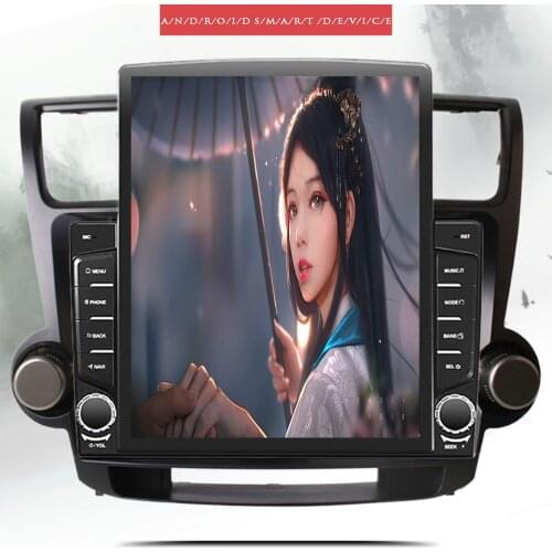 Octa Core 1280*720 Android 10.0 Car DVD GPS Navigation Player Deckless Car Stereo For Toyota Highlander 2007-2014 Radio Headunit