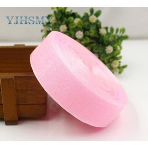 YJHSMY,K-18615-25MM-004,1 roll (50 yards) 25 mm Net solid color organza ribbon, wedding party decor gift DIY Materials