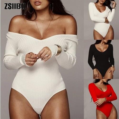 Jumpsuit Women Bodysuit 2021 v-neck long-sleeve Pit Jumpsuits Leisure Tight sexy Ropa De Mujer TX10002