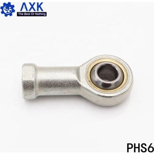 10pcs Free shipping PHS6 6mm right hand Inlaid line rod ends with female thread Spherical plain bearing