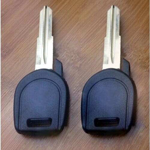 10PCS/lot For Mitsubishi Transponder Key Shell Case With Left Blade Fob Key Cover ( Bright Logo )