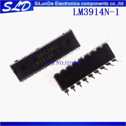 10pcs/lot LM3914N-1 DIP18 LM3914-1 DIP LM3914N new and original