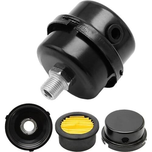 12.5mm 16mm 20mm Air Compressor Parts Metal Air Compressor Intake Filter Noise Muffler Silencer 1/2'' 5/8" 3/4'' Thread