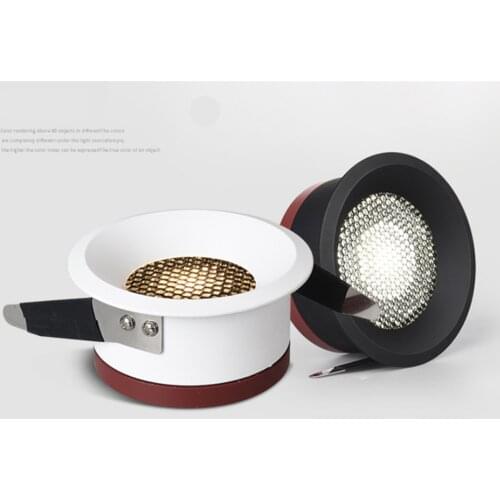 2020 New Honeycomb Nest Anti Glare Lens COB Recessed Downlight 9W 12W 15W 20W Round LED Ceiling Spot Light Pic Background