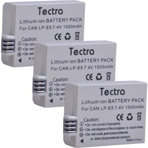 3pack LP-E5 LPE5 LPE5 Rechargeable Battery for Canon EOS Rebel XS,Rebel T1i,Rebel XSi,1000D,500D,450D,Kiss X3,X2