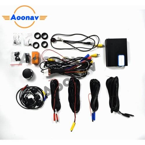 360 car surround view monitoring system Universal 3D HD birds eye view system 4 cameras DVR 1080P recorder/parking monitoring