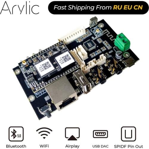 Up2Stream Pro V3 WiFi and Bluetooth Audio Receiver Module Circuit Board with Spotify Connect DLNA Airplay I2S Analog Output
