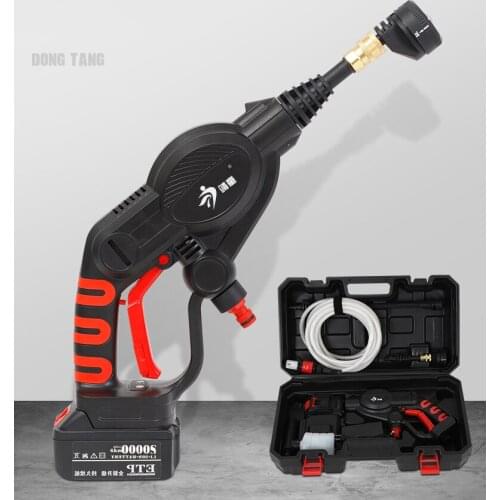 20V 2.6MPa Cordless Wireless Handheld High Pressure Car Washer Cleaner for Car Cleaning Wash for Gun Nozzles Tip 6m Pipe Filter