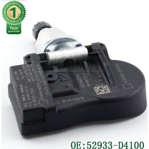 Set 4 Tire Pressure Sensor 52933-D9100 52933D4100 52933-D4100 TPMS For Hyundai for Kia Optima Sportage Sorento Genesis
