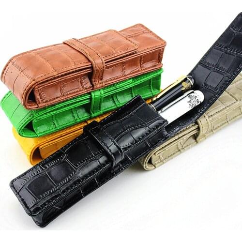 Leather Pencil Bags For Boys Gift Creative Pencil Case School Supplies Office Stationery