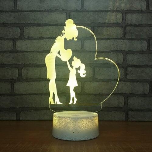 Creative Led Lamp Children Light Toy Bedside Novelty Table 3d Night Light Lovely cartoon childrens toys 3d Light Fixtures