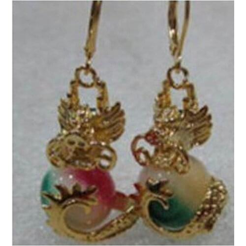 Mujer wedding Gift word Love Wholesale price Charming Colorful gem Beads Sway Earring for women jewelry