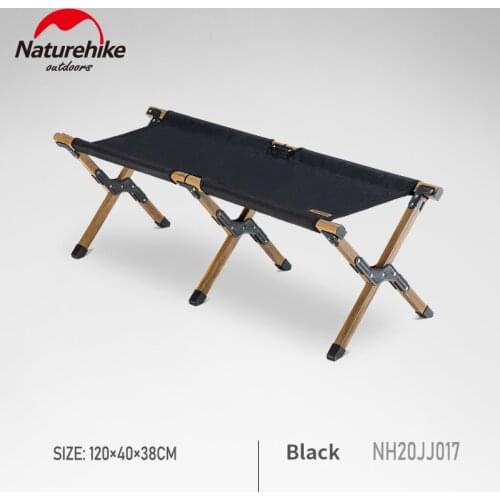 Naturehike Outdoor Double Folding Chair MW04 Portable Lengthen Stool Travel Picnic Aluminum Alloy Chair Fishing Foldaway Camping