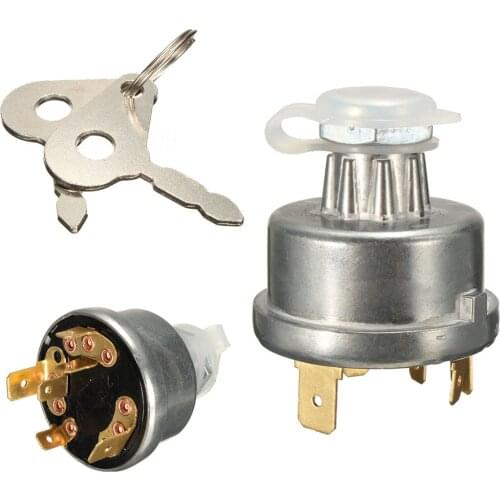 Newest Universal Tractor Ignition Switch Starter+2 Key For Massey Ferguson David Brown