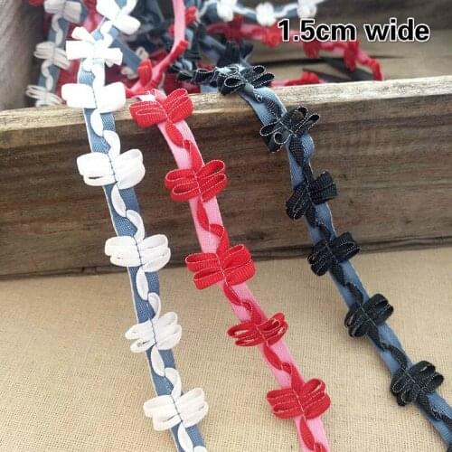 NEW Crocheted Bow Lace Ribbon DIY Headdress Hat Clothes Bags Embellishment Accessories Gift Box Bouquet Decoration Belt Shoelace