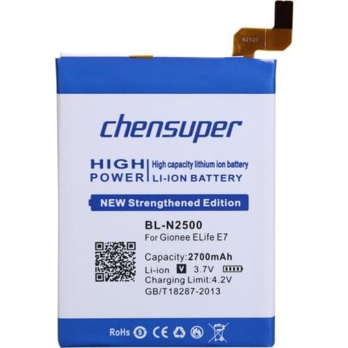 New 2700mAh BL-N2500 battery for Gionee Elife E7 Gionee BL-N2500 cell phone