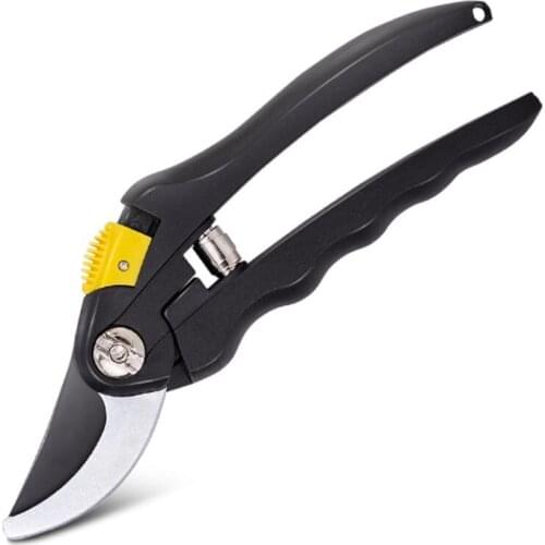 8 Inch Pruning Shears Scissors with Plastic Handle, 18mm Cutting Capacity, Fruit Tree Pruning Shears, Labor Saving Spring