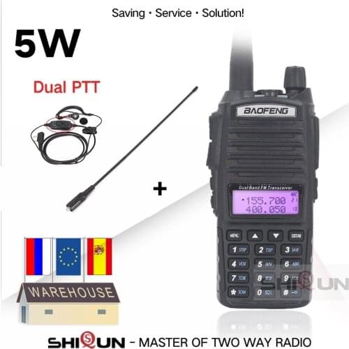 Original 5w BaoFeng UV 82 Walkie Talkie Dual Band VHF UHF 136-174MHZ 400-520MHZ 8W Baofeng UV-82 Ham Radio Baofeng 82 UV82 UV-5R