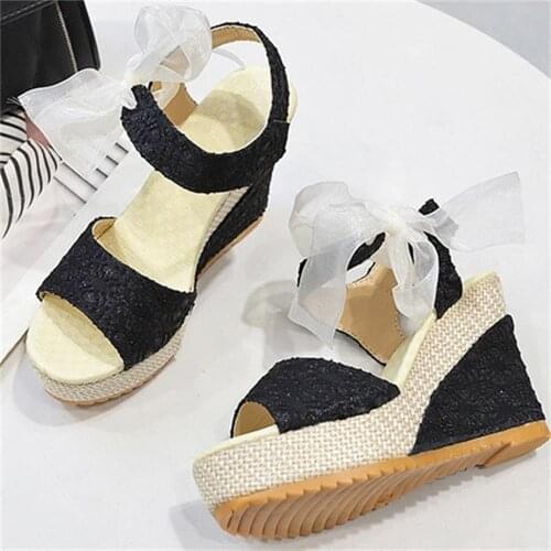 Women Summer Shoes Wedges Peep Toe High Heels Platform Sandals Women Sandalias De Las Mujeres Chaussure Femme Ladies Girls Shoes