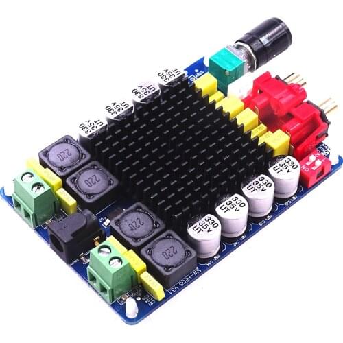 TDA7498 Class D high power digital amplifier board 2x100w DC audio amplifier 12v 24v