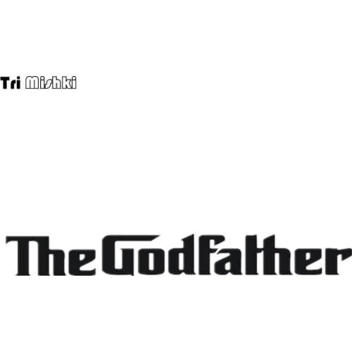 Tri Mishki HZX495 7.1*58cm letter print godfather car sticker funny auto car stickers