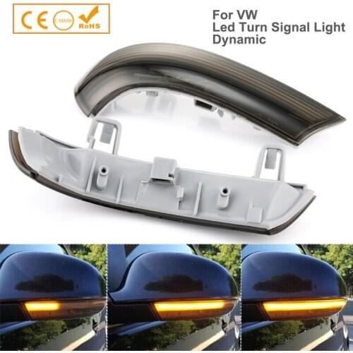 2x LED Side Wing Rearview Mirror Indicator Blinker Turn Signal Light For Skoda Superb VW Golf5/6 Jetta Passat B5 B6 Sharan Bora
