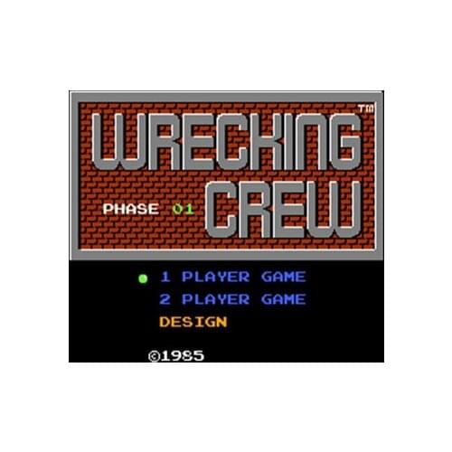 Wrecking Region Free 8 Bit Game Card For 72 Pin Video Game Player