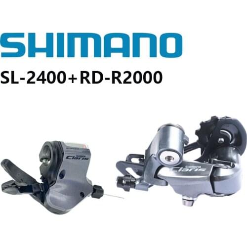 SHIMANO Claris R2000 2400 8s SL-2400 RD-R2000 SS/GS Right Shift Lever Rear Derailleur Flat Bar For Road Bike Bicycle Accessories