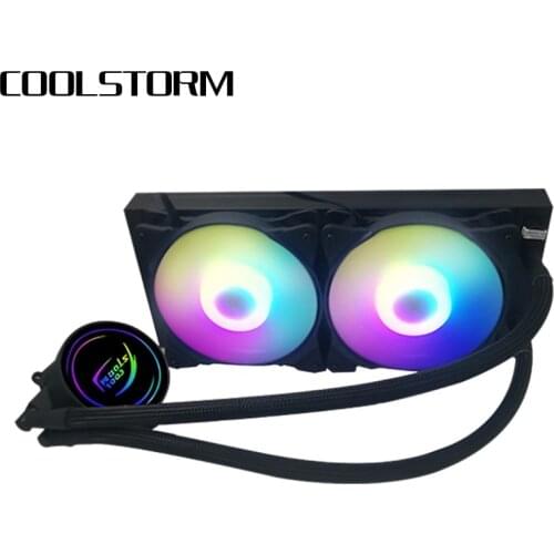 Liquid ML240P Mirage CPU Water Cooler With 2 120mm ARGB Fans 240 x 120mm Radiator PWM Pump MasterGel Pro Thermal Compound ARGB