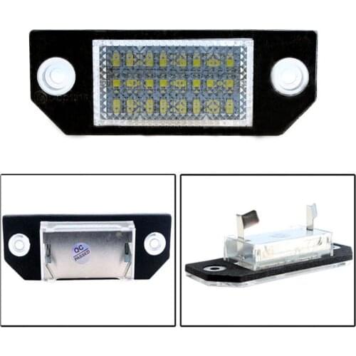 2pcs/lot 12V Car LED Number License Plate Light 18 SMD Super White Lamp for Volvo V70 I/XC70 I/S60/S80/XC90