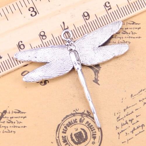 6pcs Charms dragonfly 43x47mm Antique Pendants,Vintage Tibetan Silver Jewelry,DIY for bracelet necklace