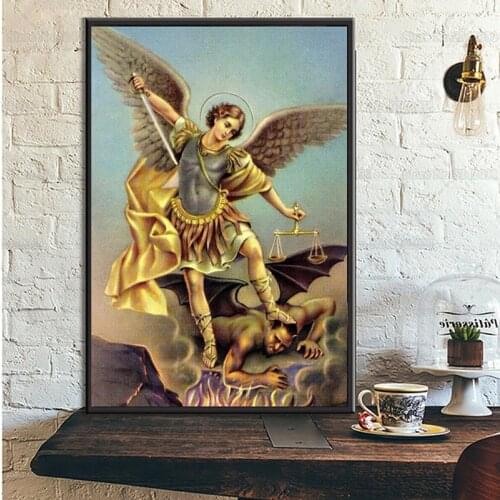 5D DIY Diamond Painting Angel & Devil Diamond Embroidery Resin Diamond Square/Round Diamond Mosaic Picture Home Decoration Gift