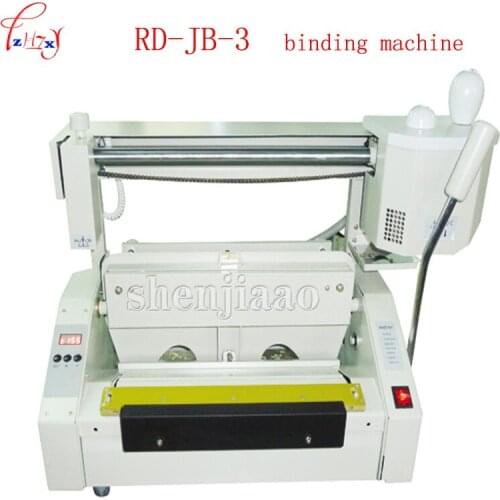 A3 Desktop Glue Books Binding Machine Glue Book Binder Machine Hot Melt Glue Binding Machine Booklet Baker RD-JB-3 110V 220V New