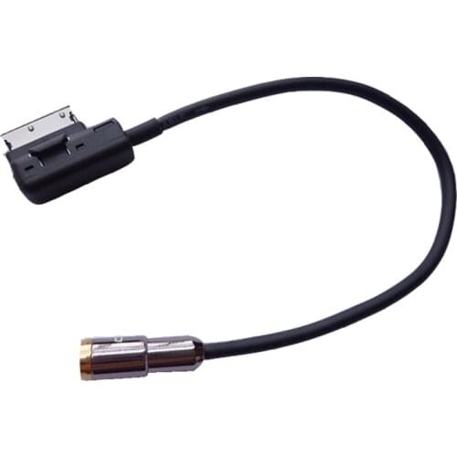 ZHOYITO Adapter for Mercedes Benz NTG4.5/4.7 AUX and MP3 IN AMI-AUX Line with Car 3.5mm Audio Music AUX