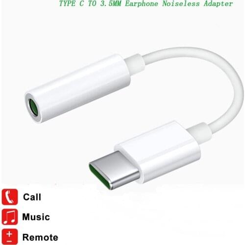 Adapter Cables Type C to 3.5mm Adapters Headphone Jack Cable for OPPO Reno 4 3 Find X X2 Pro Ace Ace2 R17 Pro Earphone Converter