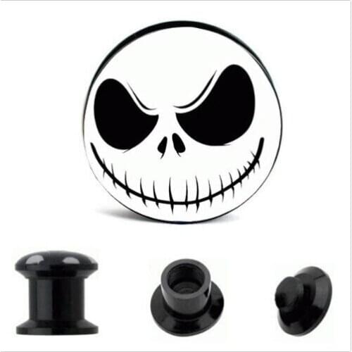 Acrylic Nightmare Internal Thread Ear Gauge Plug And Tunnel Stretcher Expander 4-16mm Screw Fit Plug Piercing