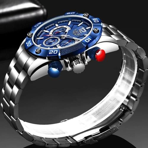 2020 New Watches Mens LIGE Sports Waterproof Watch For Men Luminous Chronograph Mens Watches Top Brand Luxury Relogio Masculino
