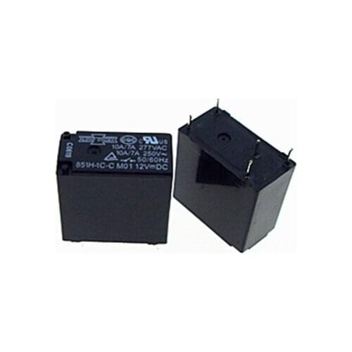 HOT NEW 12V relay 851H-1C-C-12VDC 851H-1C-C 12VDC 851H1CC 851H 1C C 12V 12VDC DC12V 10A 277VAC DIP5