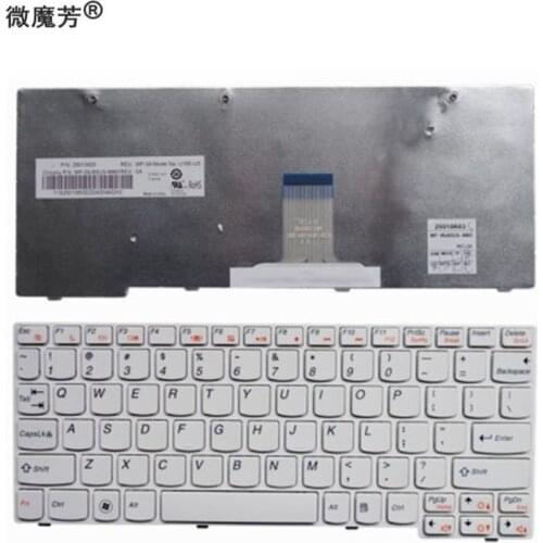 NEW US laptop Keyboard For Lenovo U160 U165 S200 S205 laptop white BLACK keyboard