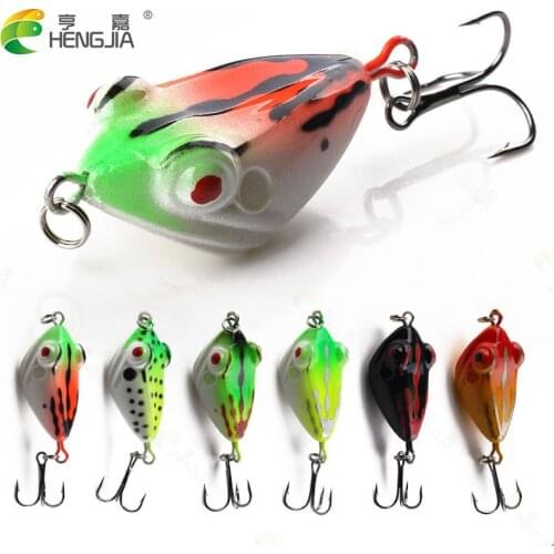 New HENGJIA Lure Fake Bait Plastic Hard Bait Small Frog 4Cm6g Thunder Frog Simulation Artificial Bait Fishing Gear Supplies Luya