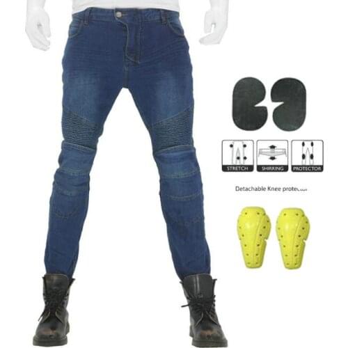 2021 NEW blue/black old denim motorcycle jeans protective clothing riding motorcycle trousers high quality pants