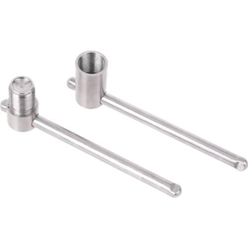 OOTDTY Stainless Steel Cue Tip Press Tool Shaper for 14mm Pool Snooker Billiard Round Cues Stick Tip Compressor