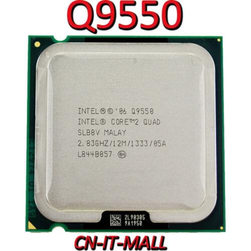 Intel Core Q9550 CPU 2.83G 12M 4 Core 4 Thread LGA775 Processor