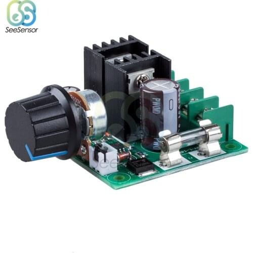 12V-40V 10A Auto PWM DC Motor Speed Controller Regulator Governor with Knob Switch Adjustable Speed Regulator Dimmer Module 400W