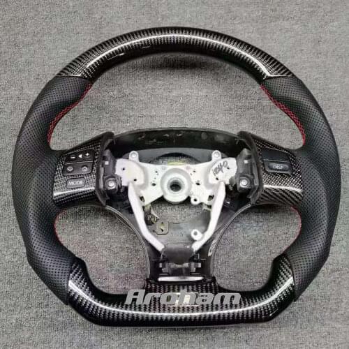 New Refit Carbon Fiber Leather Steering Wheel For Lexus RX300 RX450 IS200 IS250 IS300 GS300 Accessories 2010-2020
