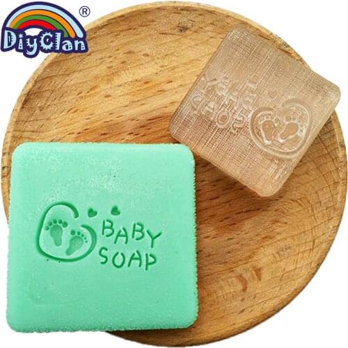 DIY Little feet chapter Artificial soap making of pure nature handmade Baby soap stamp chapter seal diy patterns custom Z0150JY
