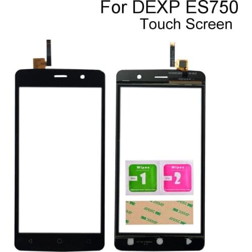 5.0'' Touch Screen For DEXP Ixion ES750 Touch Screen Sensor Glass Lens Digitizer Panel Mobile Tools 3M Glue Wipes