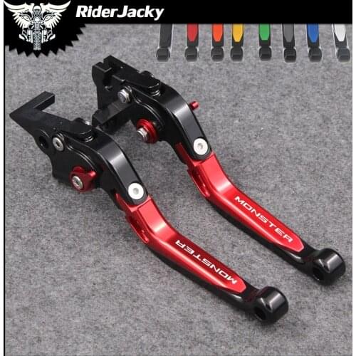 RiderJacky Folding Extendable Motorcycle Brakes Clutch Levers For Ducati MONSTER 1200 / S / R 2014-2018 2015 2016 2017