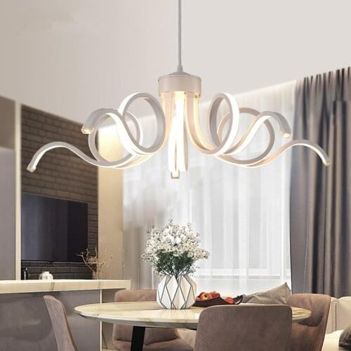 Modern high-power LED Chandelier led lamps Quality aluminum acrylic led Chandeliers living room led lustre light Chandeliers