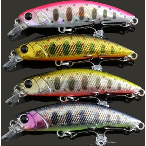 TSURINOYA 4PCS/LOT Sinking Minnow Fishing Lure New Model 60mm 6.5g Artificial Hard Baits Trout Pike Bass Jerkbait WobblerTackle